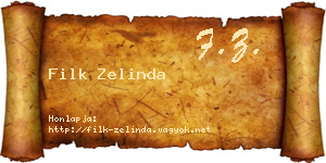Filk Zelinda névjegykártya