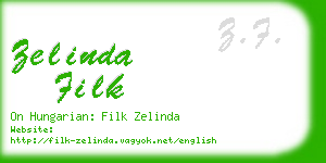 zelinda filk business card